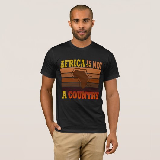 AFRIKA IS GEEN LAND T-SHIRT (Voorkant volledig)