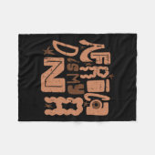 Afrika is mijn DNA Zwarte Geschiedenis Maand Manne Fleece Deken (Voorkant (Horizontaal))