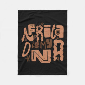 Afrika is mijn DNA Zwarte Geschiedenis Maand Manne Fleece Deken