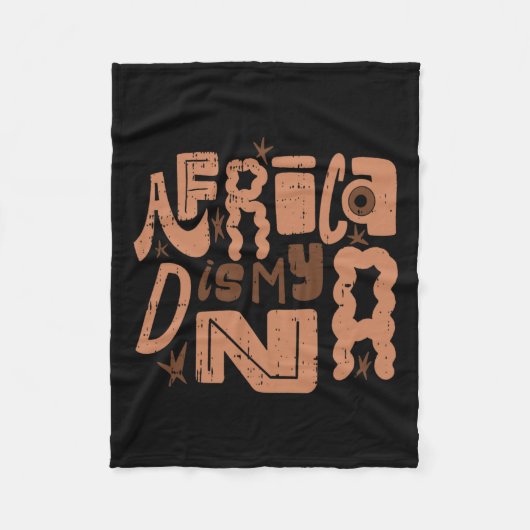 Afrika is mijn DNA Zwarte Geschiedenis Maand Manne Fleece Deken (Voorkant)