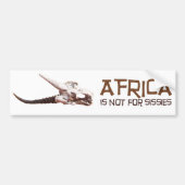 Afrika is niet voor missies: Afrikaanse springstaa Bumpersticker (Voorkant)