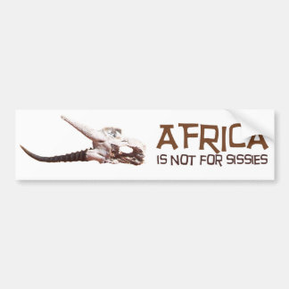 Afrika is niet voor missies: Afrikaanse springstaa Bumpersticker