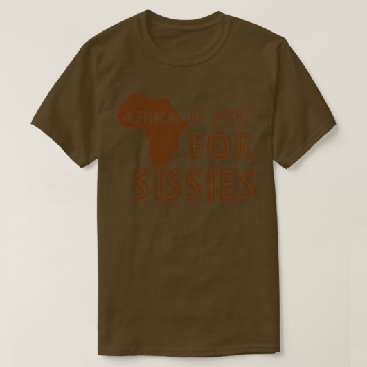 Afrika is niet voor Sissies baby's T-shirt (Design voorkant)