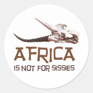Afrika is niet voor zussen: Afrikaanse Springbok s Ronde Sticker