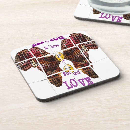 Afrika is waar ik Liefde vond Bier Onderzetter (Linkerzijde)