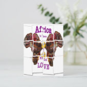 Afrika is waar ik Liefde vond Briefkaart (Staand voorkant)