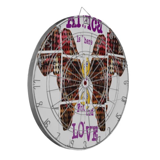 Afrika is waar ik Liefde vond Dartbord (Voorkant Links)