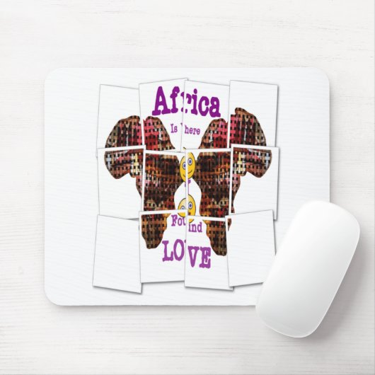 Afrika is waar ik Liefde vond Muismat (Met muis)