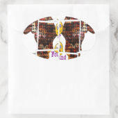 Afrika is waar ik Liefde vond Ovale Sticker (Tas)