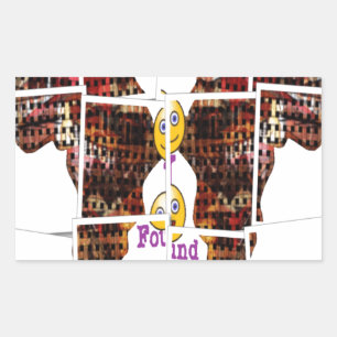 Afrika is waar ik Liefde vond Rechthoekige Sticker