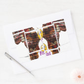 Afrika is waar ik Liefde vond Rechthoekige Sticker (Envelop)