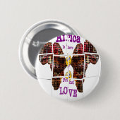 Afrika is waar ik Liefde vond Ronde Button 5,7 Cm (Voorkant /achterkant)