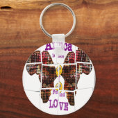 Afrika is waar ik Liefde vond Sleutelhanger (Voorkant)