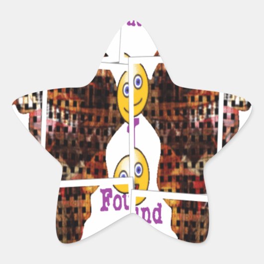 Afrika is waar ik Liefde vond Ster Sticker (Voorkant)