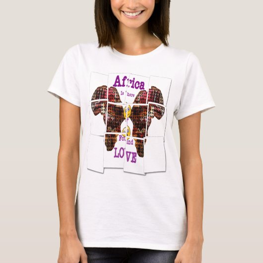 Afrika is waar ik Liefde vond T-shirt (Voorkant)