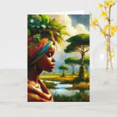 Afrika Kaart (Gele Bloem)