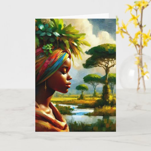 Afrika Kaart (Gele Bloem)