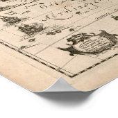  Afrika-kaart 1640 Poster (Hoek)