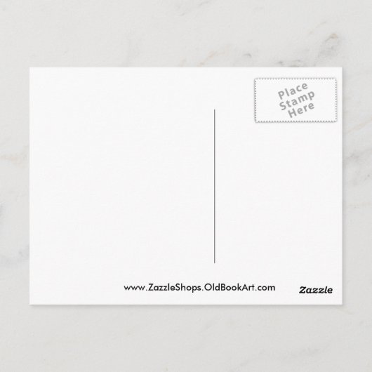 Afrika-kaart 1720 briefkaart (Achterkant)