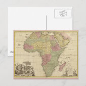  Afrika-kaart 1725 Briefkaart (Voorkant / Achterkant)