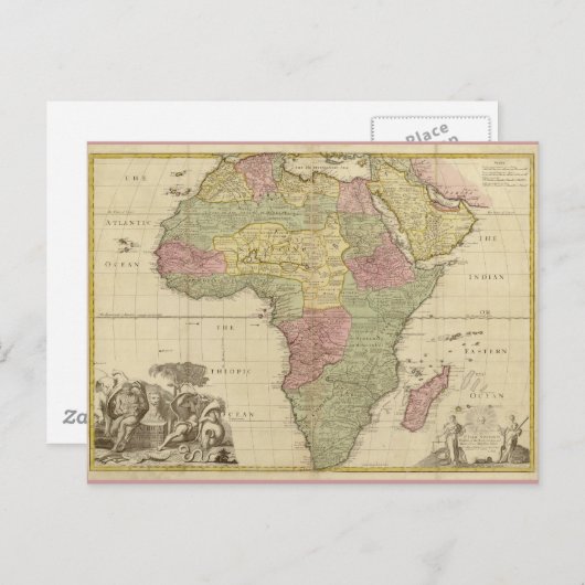  Afrika-kaart 1725 Briefkaart