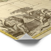  Afrika-kaart 1725 Poster (Hoek)