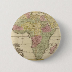Afrika-kaart 1725 Ronde Button 5,7 Cm