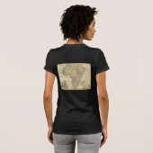 Afrika-kaart 1725 T-shirt (Achterkant volledig)