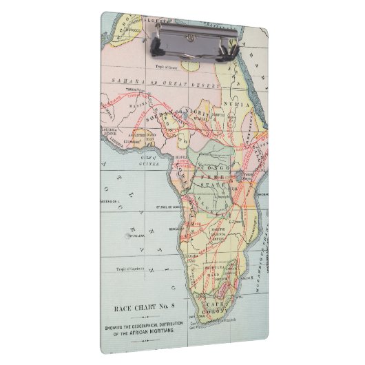 AFRIKA: KAART 1894 KLEMBORD (Rechts)