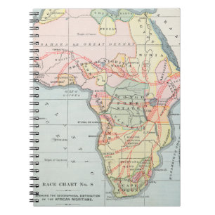 AFRIKA: KAART 1894 NOTITIEBOEK