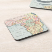 AFRIKA: KAART 1894 ONDERZETTER (Linkerzijde)