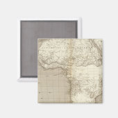 Afrika kaart 2 magneet (Voorkant / Achterkant)