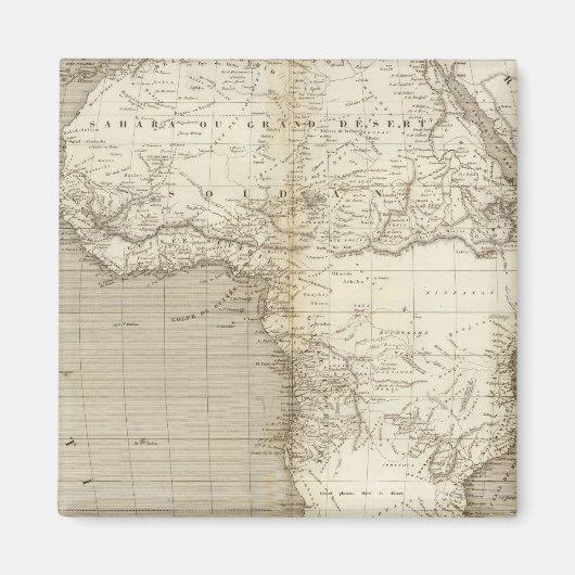 Afrika kaart 2 magneet (Voorkant)