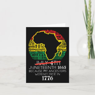 Afrika Kaart 4 juli Juneteenth 1865 juni 19th Mann