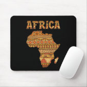 Afrika Kaart Afrika Giftvintage Black American Afr Muismat (Met muis)