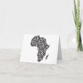 Afrika Kaart Afrikaans Pride Zebra Pattern (Voorkant)