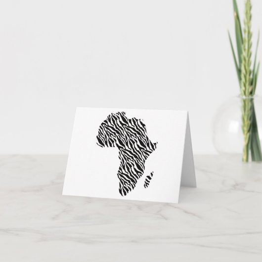 Afrika Kaart Afrikaans Pride Zebra Pattern (Voorkant)