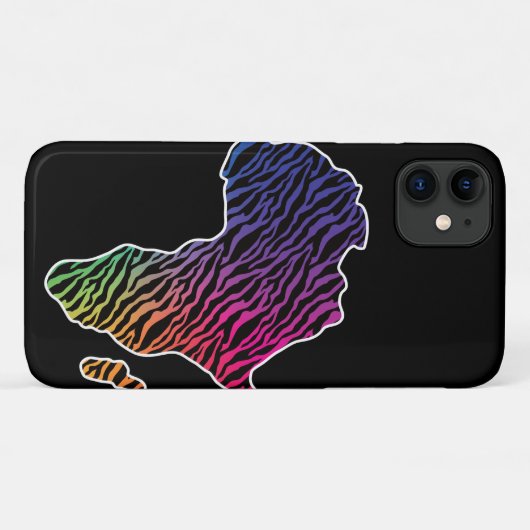 Afrika Kaart Afrikaans Pride Zebra Pattern Case-Mate iPhone Case (Achterkant (horizontaal))