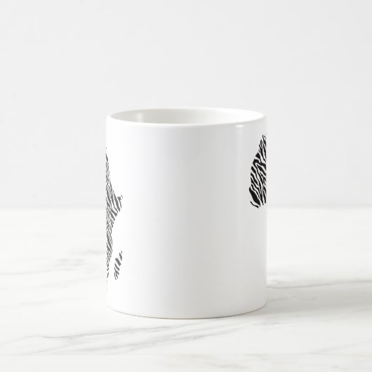 Afrika Kaart Afrikaans Pride Zebra Pattern Koffiemok (Center)