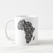 Afrika Kaart Afrikaans Pride Zebra Pattern Koffiemok (Links)