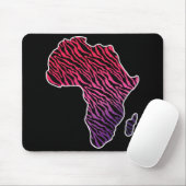 Afrika Kaart Afrikaans Pride Zebra Pattern Muismat (Met muis)