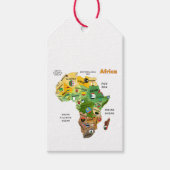 Afrika-kaart Cadeaulabel (Voorkant)