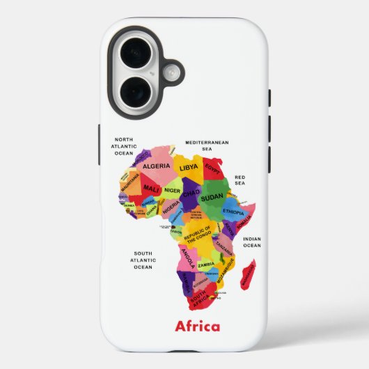 Afrika-kaart Case-Mate iPhone Case (Achterkant)