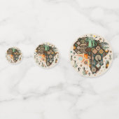 Afrika kaart decoratieve stamelementen patroon confetti (Voorkanten)