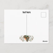 Afrika kaart decoratieve tribale elementen patroon (Achterkant)