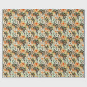 Afrika Kaart Decoratieve Tribale Elementen Patroon Cadeaupapier (Vlak)