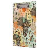 Afrika kaart decoratieve tribale elementen patroon klembord (Links)