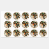 Afrika Kaart Decoratieve Tribale Elementen Patroon Labels (Vel)