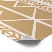 Afrika kaart decoratieve tribale elementen patroon poster (Hoek)