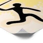 Afrika kaart decoratieve tribale elementen patroon poster (Hoek)